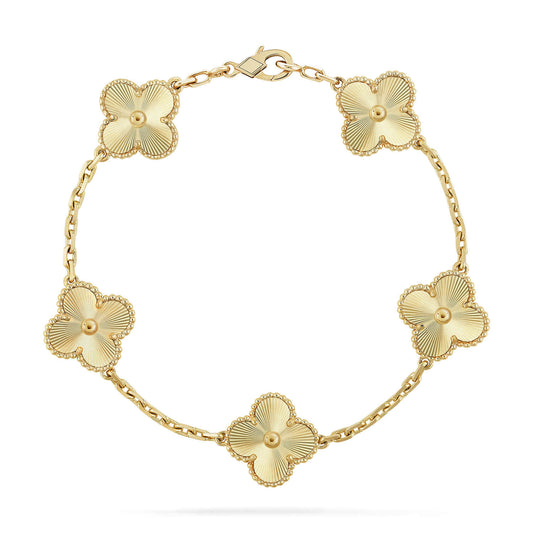 [Valéa jewellery]CLOVER 5 FLOWERS LASER BRACELET