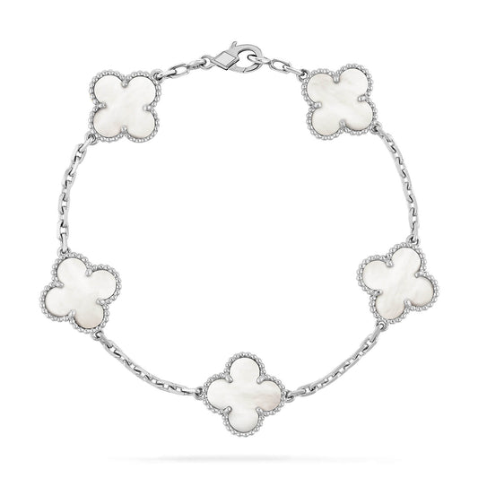 [Valéa jewellery]CLOVER SILVER MOP 5 MOTIF BRACELET