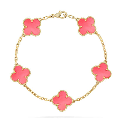 [Valéa jewellery]CLOVER 5 PINK MOP BRACELET