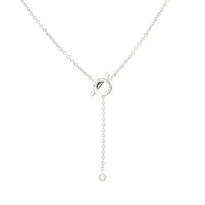 [Valéa jewellery]FINESSE SILVER DIAMOND NECKLACE