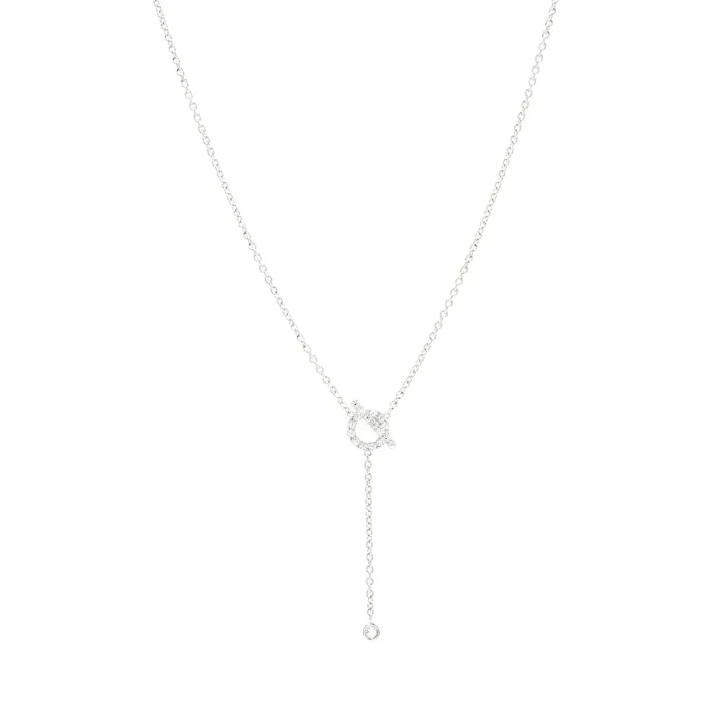 [Valéa jewellery]FINESSE SILVER DIAMOND NECKLACE