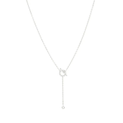 [Valéa jewellery]FINESSE SILVER DIAMOND NECKLACE