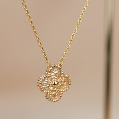 [valéa jewellery]CLOVER 15MM  BRONZING NECKLACE