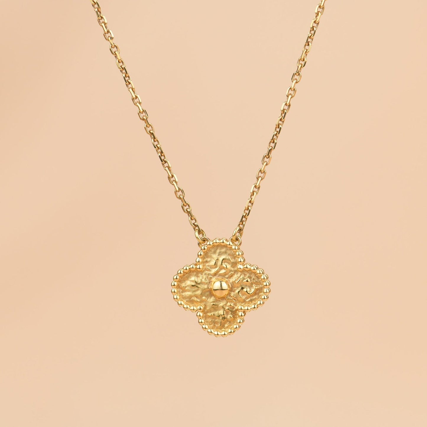 [valéa jewellery]CLOVER 15MM  BRONZING NECKLACE