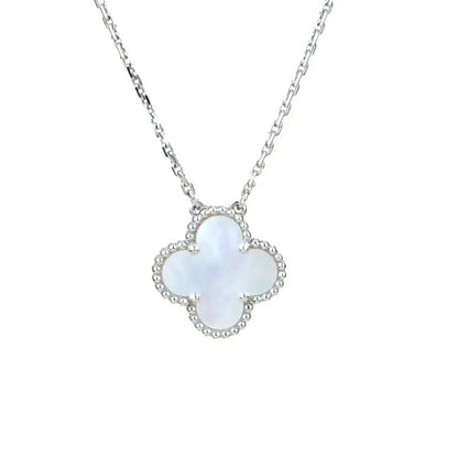 [Valéa jewellery]CLOVER  15MM WHITE MOTHER-OF-PEARL SILVER