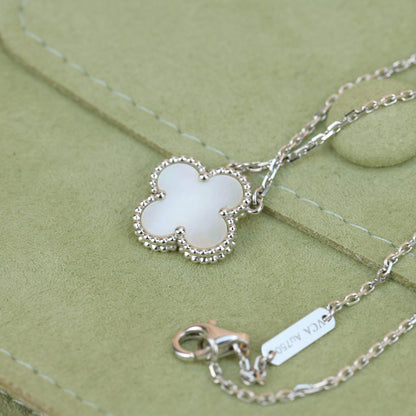 [Valéa jewellery]CLOVER  15MM WHITE MOTHER-OF-PEARL SILVER