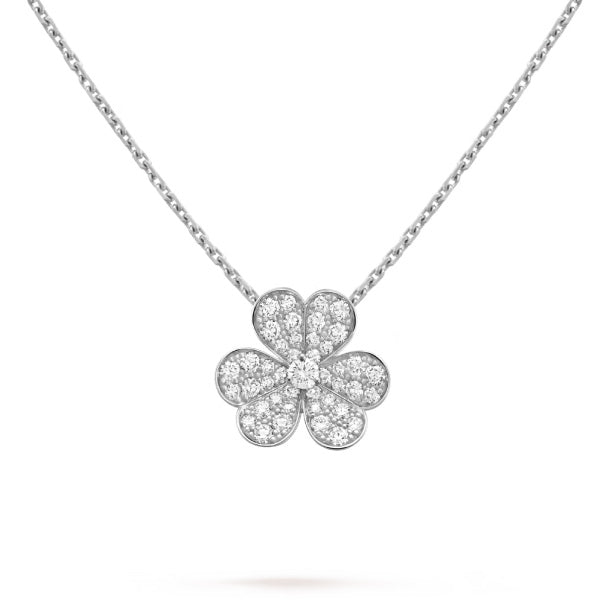 [Valéa jewellery]CLOVER DIAMOND NECKLACE SILVER