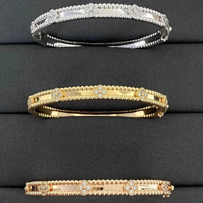 [Valéa jewellery]CLOVER BRACELET 4MM DIAMONDS