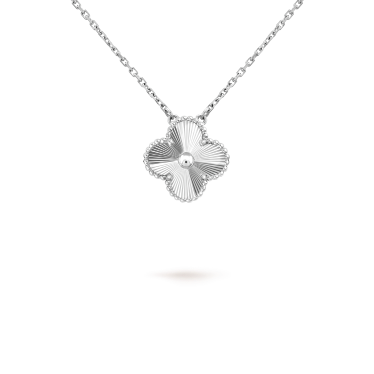 [Valéa jewellery]CLOVER 15MM LASER NECKLACE SILVER