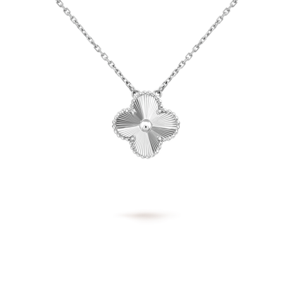 [Valéa jewellery]CLOVER 15MM LASER NECKLACE SILVER