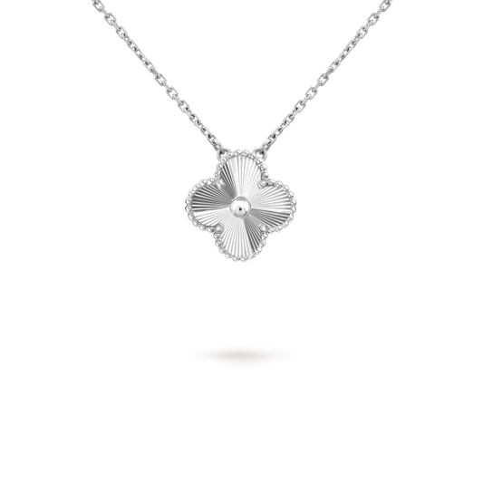 [Valéa jewellery]CLOVER 15MM LASER NECKLACE SILVER