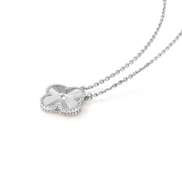 [Valéa jewellery]CLOVER 15MM LASER NECKLACE SILVER