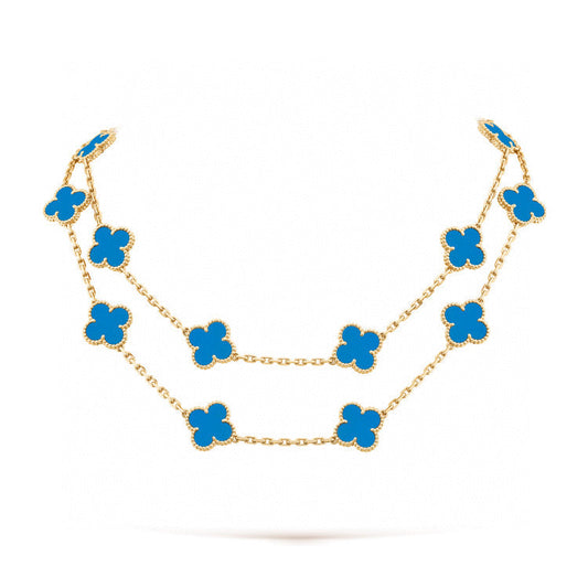 [Valéa jewellery]CLOVER 20 MOTIFS TURQUOISE GOLD