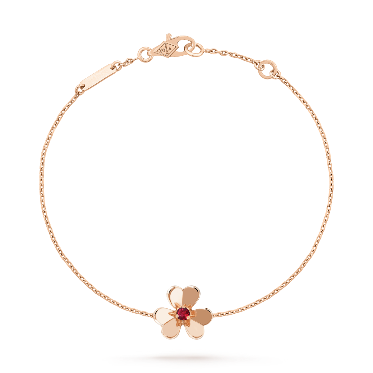 [Valéa jewellery]FRIVOLE GOLD FLOWER PINK MALACHITE BRACELET