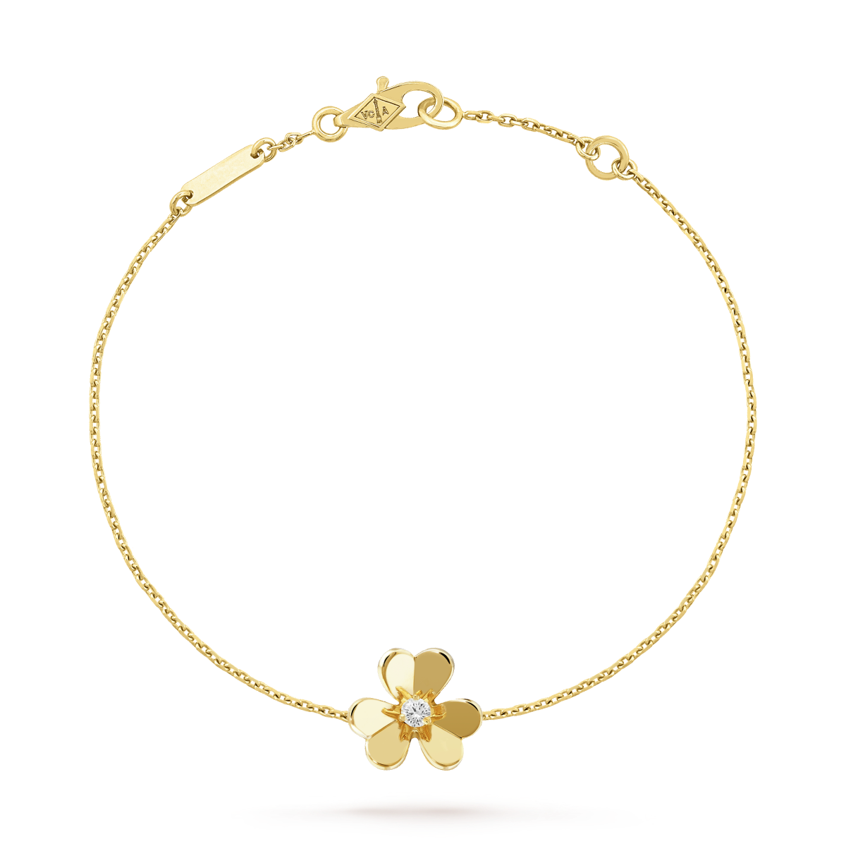 [Valéa jewellery]FRIVOLE GOLD FLOWER PINK MALACHITE BRACELET