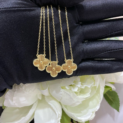 [Valéa jewellery]CLOVER 15MM LASER NECKLACE