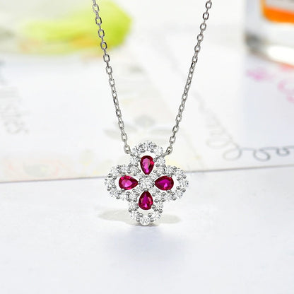 [Valéa jewellery]LOOP NECKLACE FULL MOTIF DIAMOND 16MM MULTIPLE COLORS