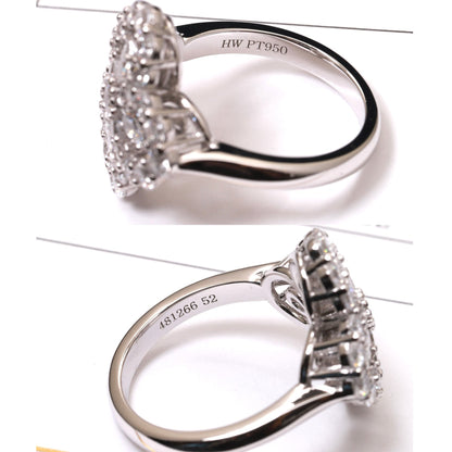 [Valéa jewellery]LOOP RING FULL MOTIF DIAMOND 16MM SILVE