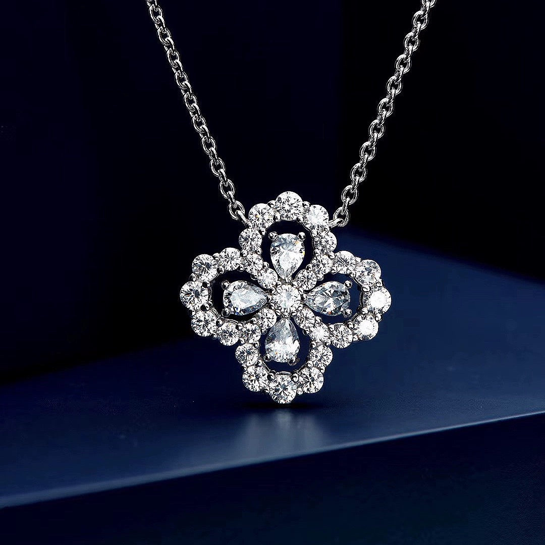 [Valéa jewellery]LOOP NECKLACE FULL MOTIF DIAMOND COMBINATION