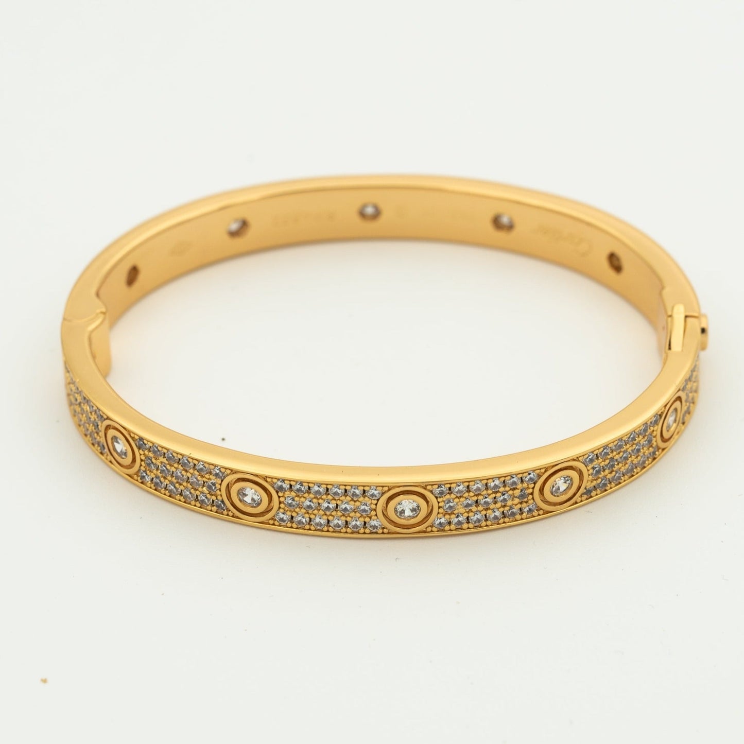 [Valéa jewellery]LOVE BRACELET 6.1MM DIAMOND-PAVED 10 BIG DIAMONDS