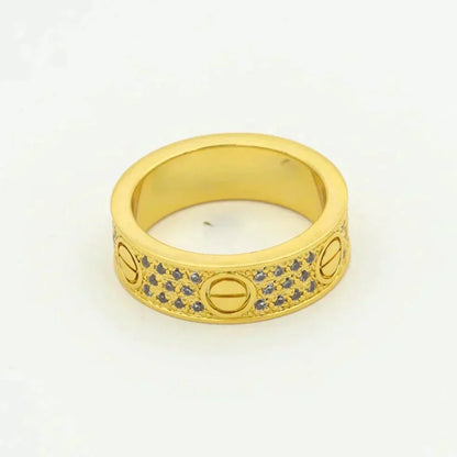 [Valéa jewellery]LOVE RING 5.5MM DIAMONDS PAVED