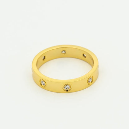 [Valéa jewellery]LOVE RING 3.6MM 8 DIAMONDS