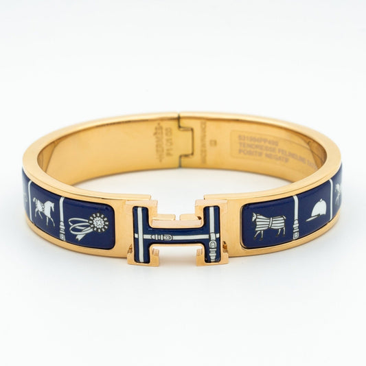 [Valéa jewellery]H BRACELET BLUE CERAMIC