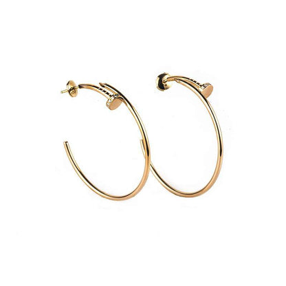 [Valéa jewellery]JUSTE EARRINGS GOLD DIAMONDS 1.8MM