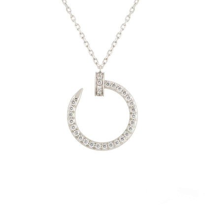 [Valéa jewellery]JUSTE NECKLACE SILVER DIAMONDS