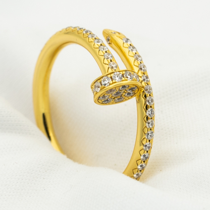 [Valéa jewellery]JUSTE RING 1.8MM GOLD DIAMONDS