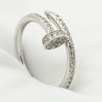 [Valéa jewellery]JUSTE RING 1.8MM SILVER DIAMONDS