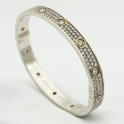 [Valéa jewellery]LOVE BRACELET 6.1MM DIAMOND-PAVED 10 BIG DIAMONDS