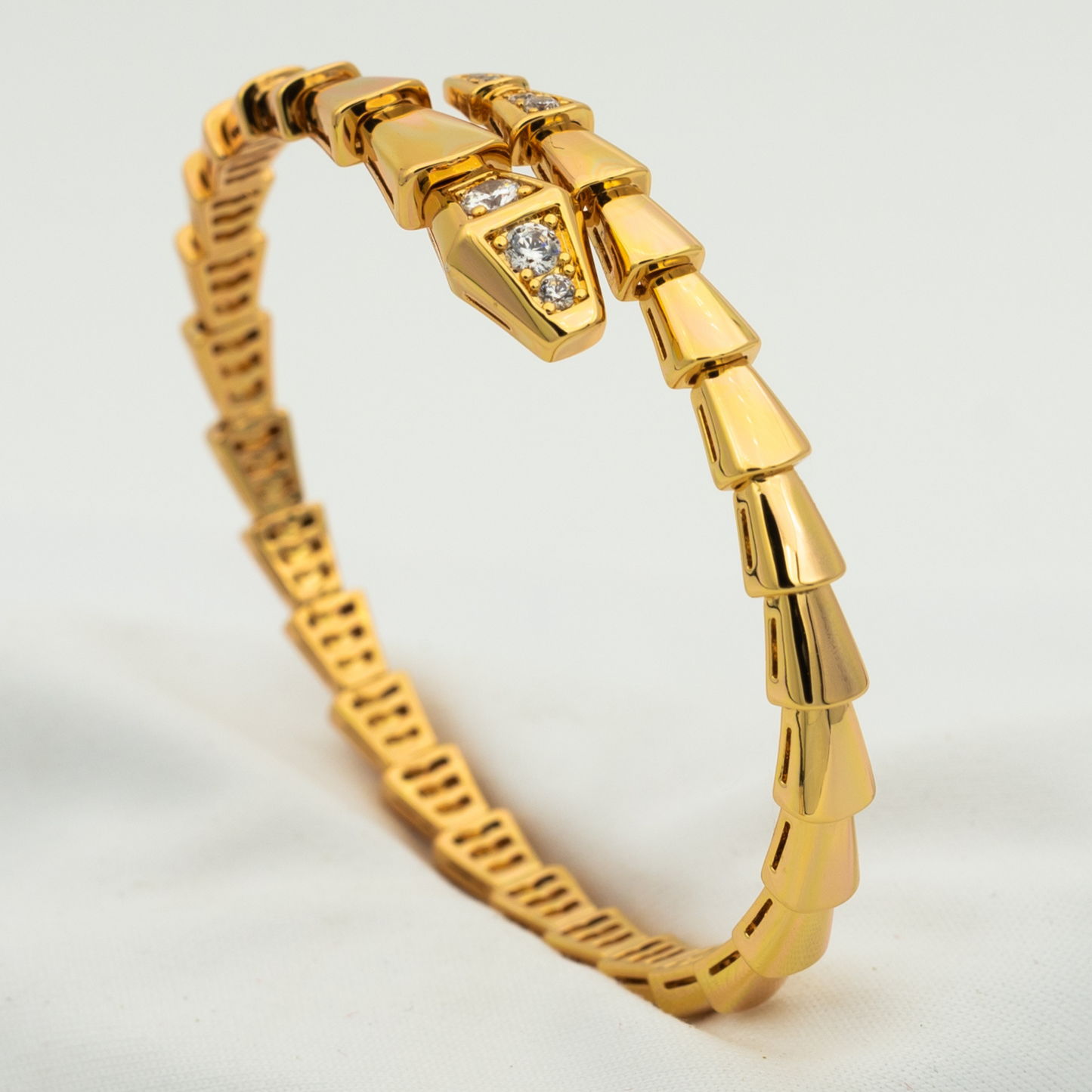 [Valéa jewellery]SERPENTI BRACELET DIAMONDS PINK GOLD