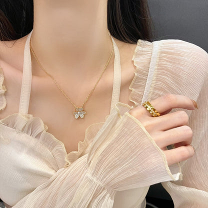 [Valéa jewellery]FLOWER DIAMOND NECKLACE