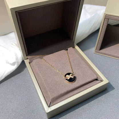 [Valéa jewellery]JEUX DE ROSE GOLD DIAMOND NECKLACE