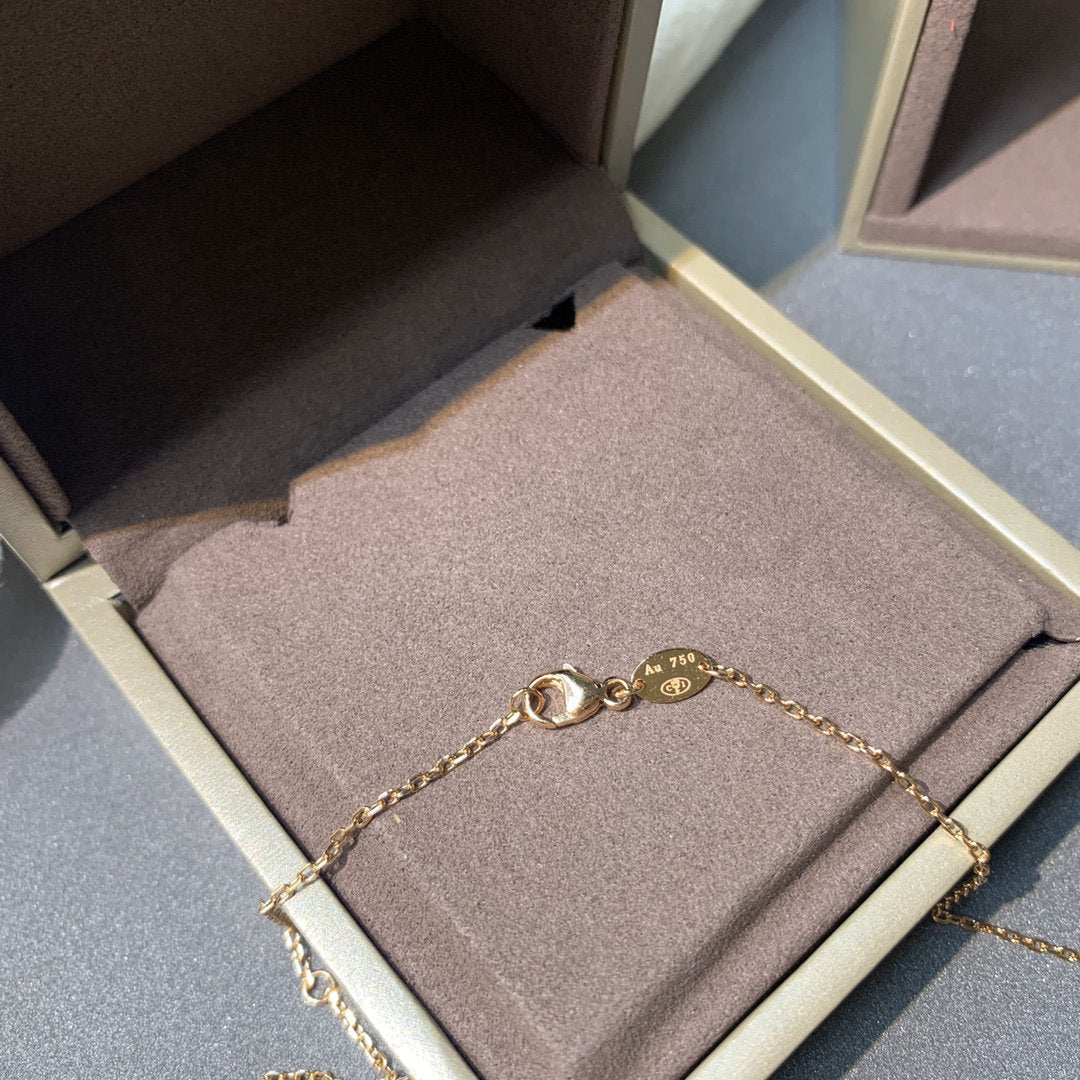 [Valéa jewellery]JEUX DE PINK GOLD DIAMOND NECKLACE