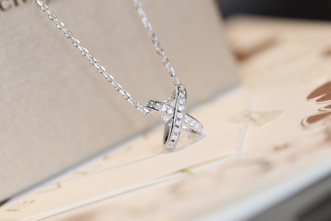 [Valéa jewellery]JEUX DE DIAMOND NECKLACE