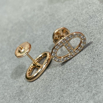 [Valéa jewellery]HM FULL DIAMOND PIG NOSE STUD EARRINGS