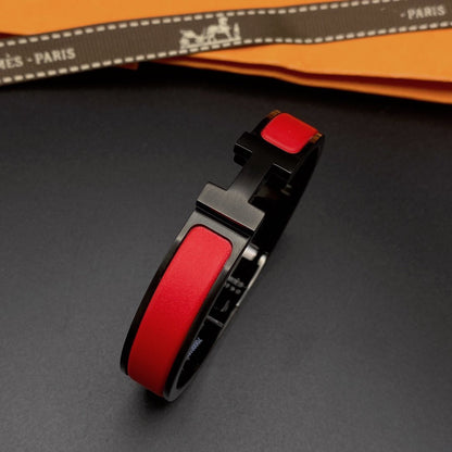 [Valéa jewellery]CLIC HM SO BLACK RED BRACELET