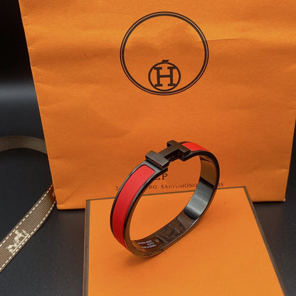 [Valéa jewellery]CLIC HM SO BLACK RED BRACELET