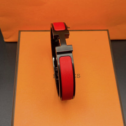 [Valéa jewellery]CLIC HM SO BLACK RED BRACELET