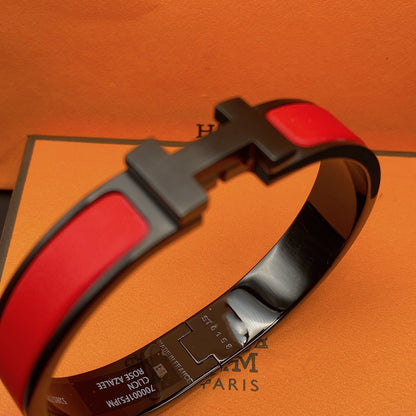 [Valéa jewellery]CLIC HM SO BLACK RED BRACELET