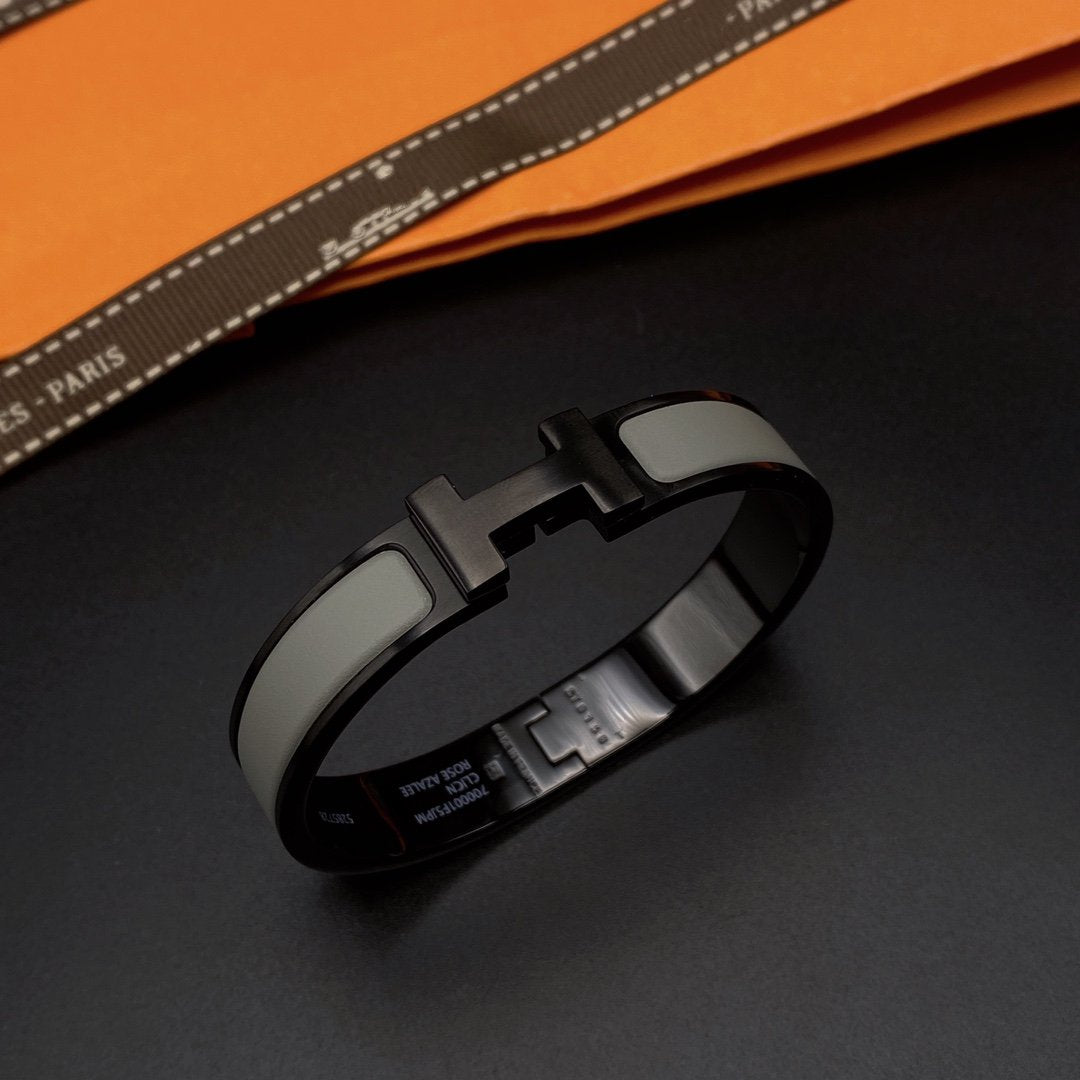 [Valéa jewellery]CLIC HM SO BLACK GREY BRACELET