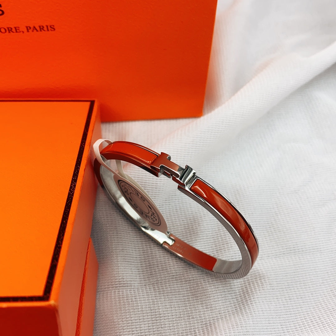 [Valéa jewellery]CLASSIC HM CLIC RED 8MM ENAMEL BRACELET