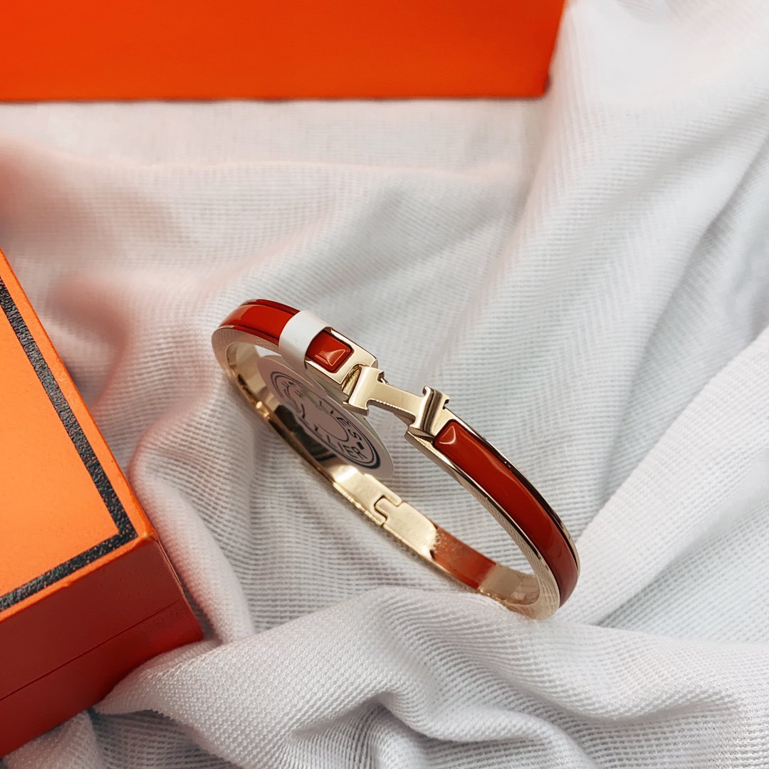 [Valéa jewellery]CLASSIC HM CLIC RED 8MM ENAMEL BRACELET