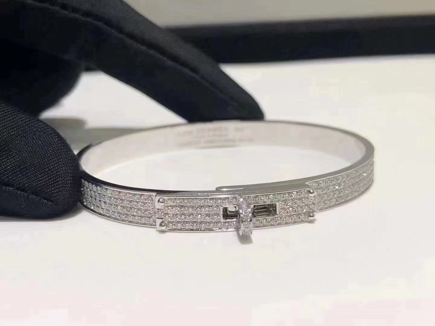 [Valéa jewellery]HM KELLY BRACELET IN SILVER AND FULL PAVE DIAMOND