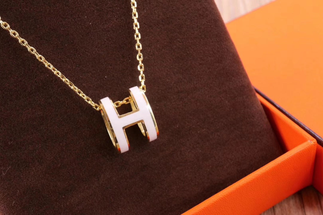 [Valéa jewellery]HM CLIC YELLOW ENAMEL GOLD NECKLACE