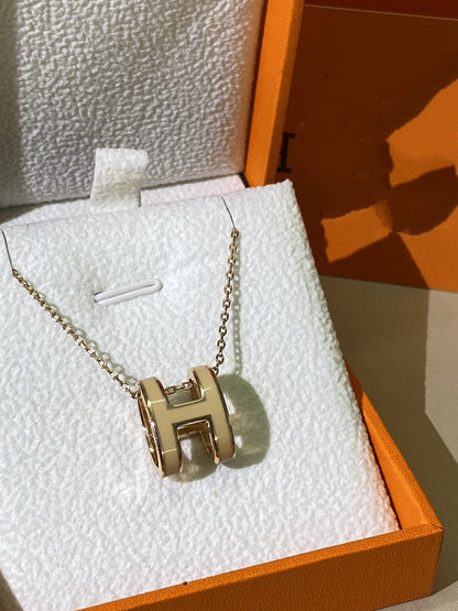 [Valéa jewellery]HM CLIC YELLOW ENAMEL GOLD NECKLACE