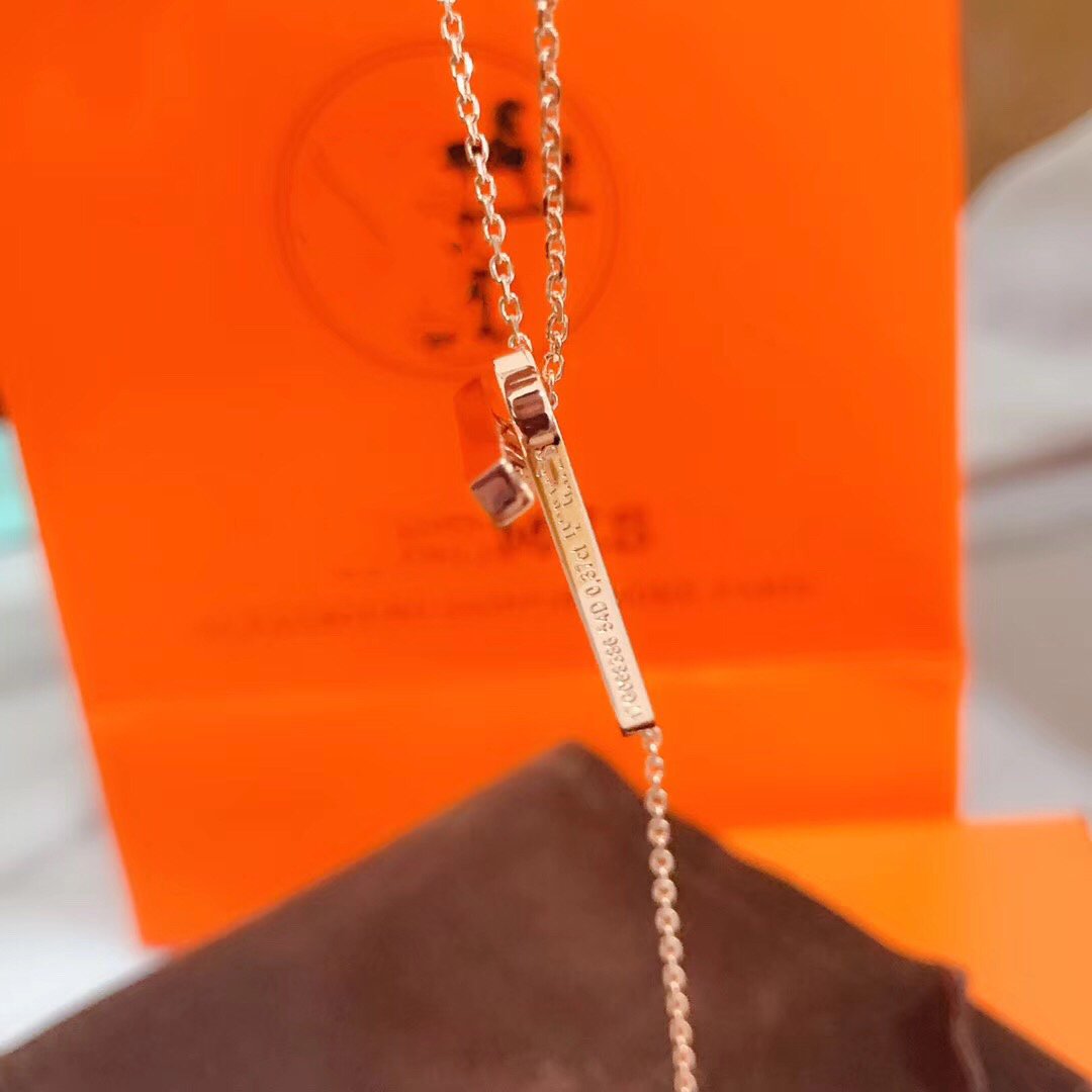 [Valéa jewellery]HM NECKLACE PLATINUM ROSE GOLD DIAMOND