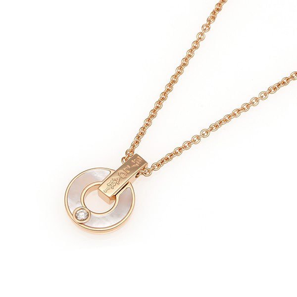 [Valéa jewellery]GARI NECKLACE PINK GOLD MOP